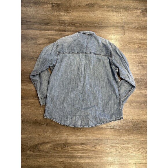 Vintage 90’s Marithe Francois Girbaud Denim Shirt Mens Size L - Picture 9 of 10